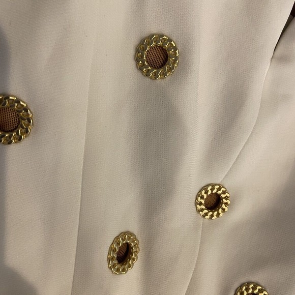 Jonathan Simkhai White and Gold Midi Dress - Picture 7 of 16